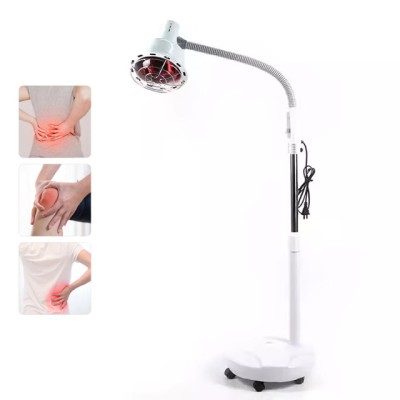 Lampă de fizioterapie cu infraroșu, pentru dureri de g&amp;acirc;t, Artrită, Inflamații, &amp;Icirc;nălțime Ajustabilă, Temperatura Reglabilă, 275W, Alb foto