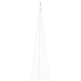 Cumpara ieftin Con de lumina cu LED decorativ, alb rece, 90 cm, acrilic