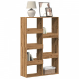 Gossi biblioteca, stejar artizanal, 100x33x155,5 cm, lemn prelucrat