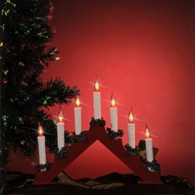 Lumanari decorative de Craciun, becuri tip flacara, Home - Alb foto