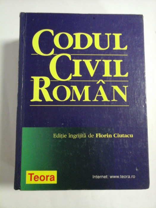 CODUL CIVIL ROMAN - FLORIN CIUTACU