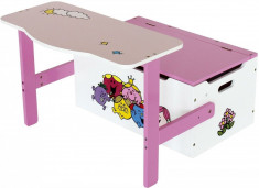 Mobilier 2 in 1 pentru depozitare jucarii Little Miss foto