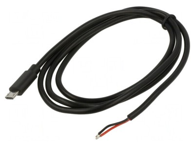 Cablu USB Micro-B 1m Negru 10W foto
