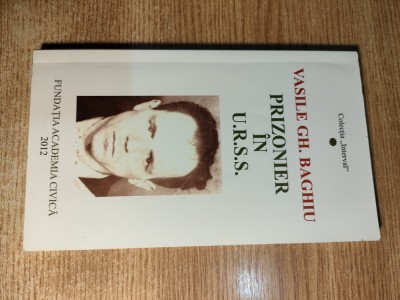 Vasile Gh. Baghiu -Prizonier in U.R.S.S. (Fundatia Academia Civica, 2012; ed. 2) foto