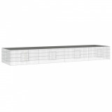 Cumpara ieftin Cusca pentru iepuri, 4 panouri, 325x109x54 cm, fier galvanizat