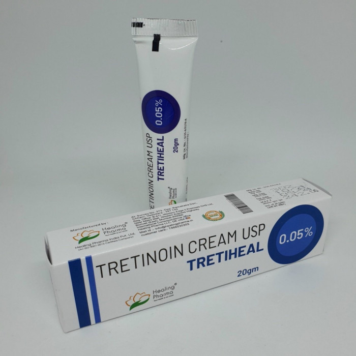 Crema Tretiheal 0.05% 20g - Healing Pharma - Riduri, Acnee, Pete, Cicatrici