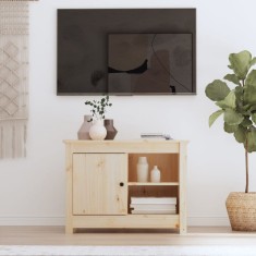 vidaXL Comodă TV, 70x36,5x52 cm, lemn masiv de pin 814579