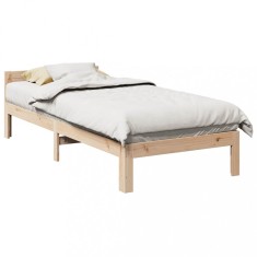vidaXL Cadru de pat fără saltea, 90x200 cm, lemn masiv pin 859232