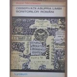 OBSERVATII ASUPRA LIMBII SCRIITORILOR ROMANI-AUREL NICOLESCU-107913