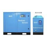 Compresor cu surub 22 kW / 30 CP 3.6 m /min 0,8 MPa 380V + Uscator refrigerare 0.7 kW 220V R22, conexiune G1, Breckner Germany