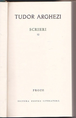 TUDOR ARGHEZI - SCRIERI 12 ( ICOANE DE LEMN ) foto