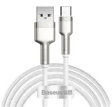 CABLU alimentare si date Baseus Cafule Metal, Fast Charging Data Cable pt. smartphone, USB la USB Type-C 66W, 2m, alb &quot;CAKF000202&quot; (timbru verde 0.18