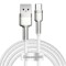 CABLU alimentare si date Baseus Cafule Metal, Fast Charging Data Cable pt. smartphone, USB la USB Type-C 66W, 2m, alb &quot;CAKF000202&quot; (timbru verde 0.18