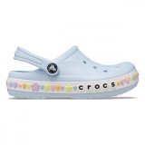 Saboti Crocs Toddler Bayaband Charm Band Clog Albastru - Mineral Blue