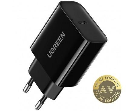 Incarcator Retea UGREEN CD137 18W 3A 1 x USB-C Negru
