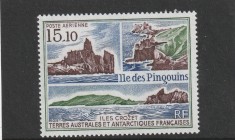 Taaf 1988-Vederi din Insula Pinguinilor,dantelat,MNH,Mi.238 foto