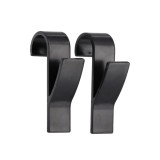 C&acirc;rlig X2 Pentru Calorifer Plastic &ndash; Negru | Cuiere Baie