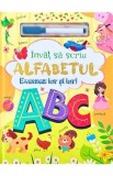 Carte educativă pentru copii: &Icirc;nvăț să scriu alfabetul. Cu creion lavabil, pagini cartonate.