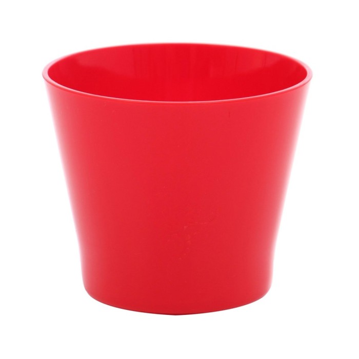 Ghiveci din plastic Zinnia, rosu D 14.5 cm