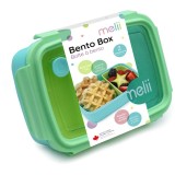 Melii Bento Box caserolă de m&acirc;ncare Blue, Mint, Lime 880 ml
