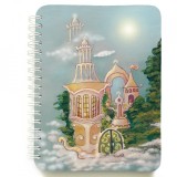 Cumpara ieftin Carnet spira Castelul fermecat, 12 x 16 cm, 100 foi dictando cu soare,