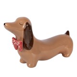 Cumpara ieftin Figurina Catelus portelan multicolor 26x7x15 cm