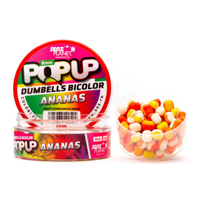 Pop-up dumbells bicolor ananas 8mm 30g foto