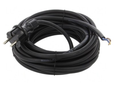 Cablu de Alimentare 10m Negru 2x1,5mm2 16A foto