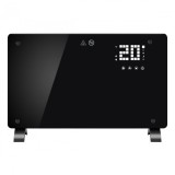 Convector electric, flippry, 2000w, wi-fi, termostat, afisaj led, touch screen, control din telefon, 82.3x12x45.6 cm, negru
