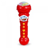 Jucarie Interactiva Microfon Muzical cu Lumina pentru Copii, cu Melodii si Butoane Colorate