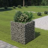 Strat &icirc;nălțat gabion, 90 x 90 x 100 cm, oțel galvanizat