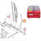 Brat stergator luneta VW Transporter (T4)/Caravelle/Multivan, 07.1990-03.2003, Versiune usa spate Dubla, partea Stanga, cu lamela stergator 400 mm, A
