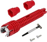 Cumpara ieftin Cheie multifunctionala pentru instalatiile sanitare, Rosu
