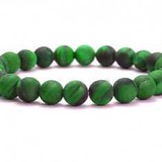 Bratara din ochi de tigru verde 4-45mm pe elastic 19cm sfere