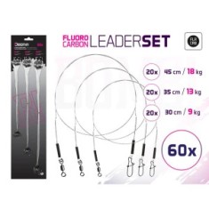 Set Strune Delphin Bomb Din Fluorocarbon Cu Vartej Si Carabina foto