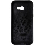 Husa spate TPU negru si PC roz auriu, design carbon, pentru Samsung Galaxy A5 2017