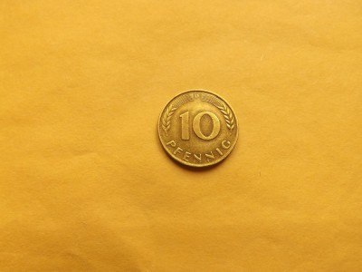 Germania 10 Pfennig 1969 D foto