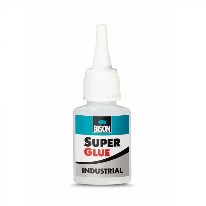 Super Glue Industrial BISON, 20 g, Gel Adeziv, Lipici Universal, Lipici Super Glue, Lipici Plastic, Adeziv Metal, Adeziv Multisuprafete