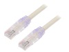 Cablu Patch Cord PANDUIT TX6A 10Gig U/UTP CAT6a, 5m, Alb, PVC