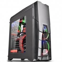 Sistem desktop ITGalaxy Prime Gamer V11 Intel Core i3-9100f Quad Core 3.6 GHz 16GB DDR4 AMD Radeon RX 560 4GB GDDR5 SSD 120GB + HDD 1TB Free DOS Black foto