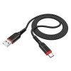 Cablu USB-A la USB-C Hoco X59, 3A, Incarcare Rapida QC, 1m, Negru