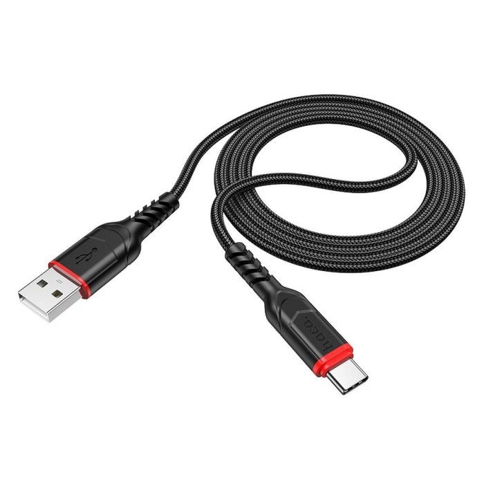 Cablu USB-A la Type-C Hoco, QC 3A, X59, 1m, Negru