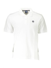 Tricou polo barbati, cu mini logo brodat, Regular fit, Alb (Marime: 2XL) foto