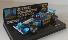 Macheta Benetton Renault B195 Michael Schumacher Formula 1 1995- Minichamps 1/43 foto