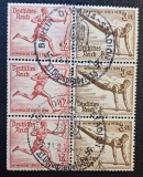 Germania (Deutsches Reich 1936) Bloc Olimpic de 6 Timbre "Olympische Spiele Berlin 1936" Ștampilă Specială Berlin Olympia-Stadion CLK1