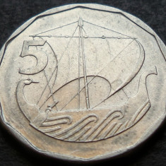 Moneda exotica 5 MILS - CIPRU, anul 1981 * cod 3102