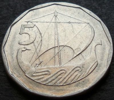 Moneda exotica 5 MILS - CIPRU, anul 1981 * cod 3102 foto