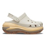 Saboți Crocs Classic Mega Crush Clog Maro - Almond Tint/Multi