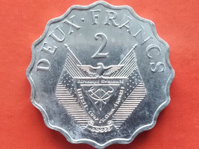 RWANDA-2 FRANCS 1970 foto