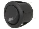 Comutator Rocker SPST ON-OFF 20A/14VDC cu LED Negru
